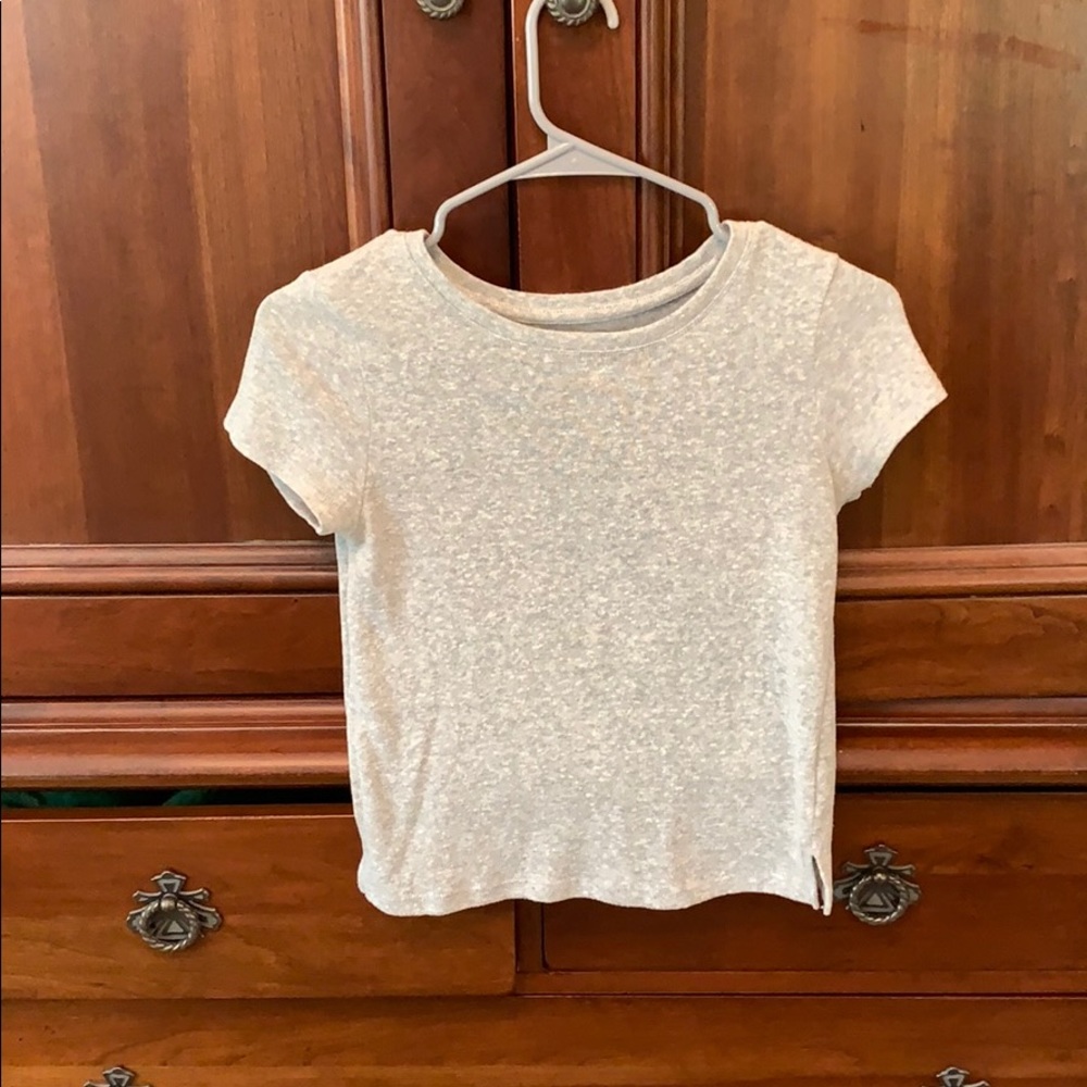 Aerie Short Sleeve Gray Shirt